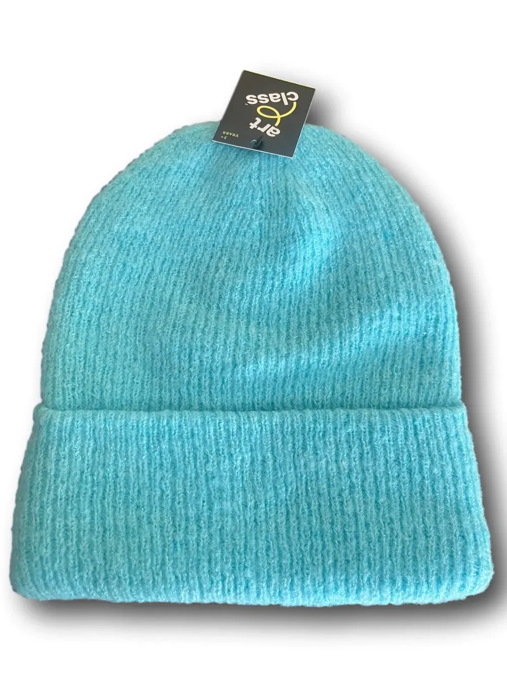 🇺🇸Kids Cozy Ribbed Knit acrylic Beanie - Light Blue